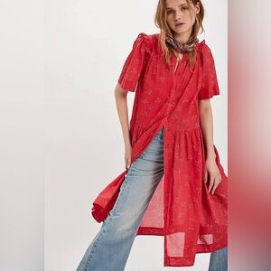 NWT Free People Bella Mae Floral Midi Dress Size XS